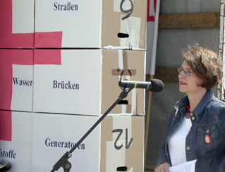  Foto: Vor der Nürnberger Lorenzkirche 