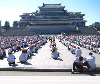  Foto: Paradeplatz in Pjöngjang 