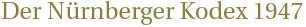  Nünberger Kodex 1997 